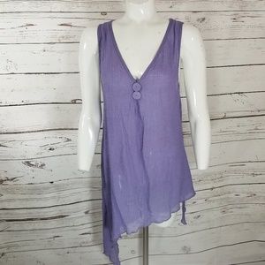 NOELLE purple Blouse‎ Festival LAGENLOOK M